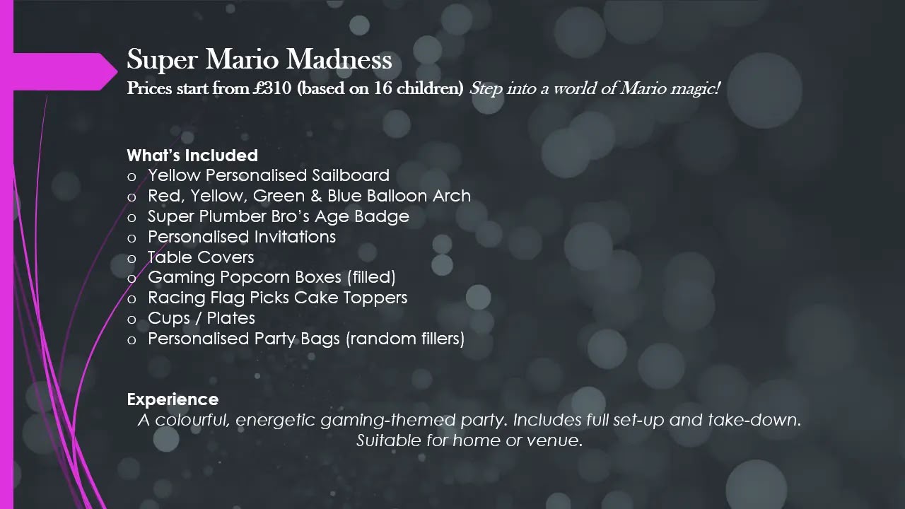 Party brochure page 2